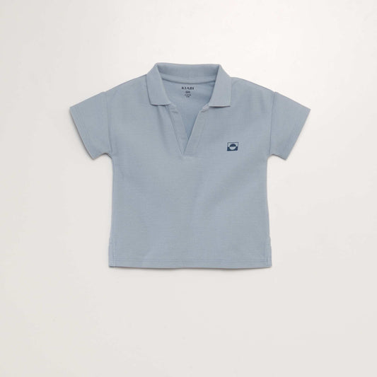 Cotton piqué polo shirt WHITE