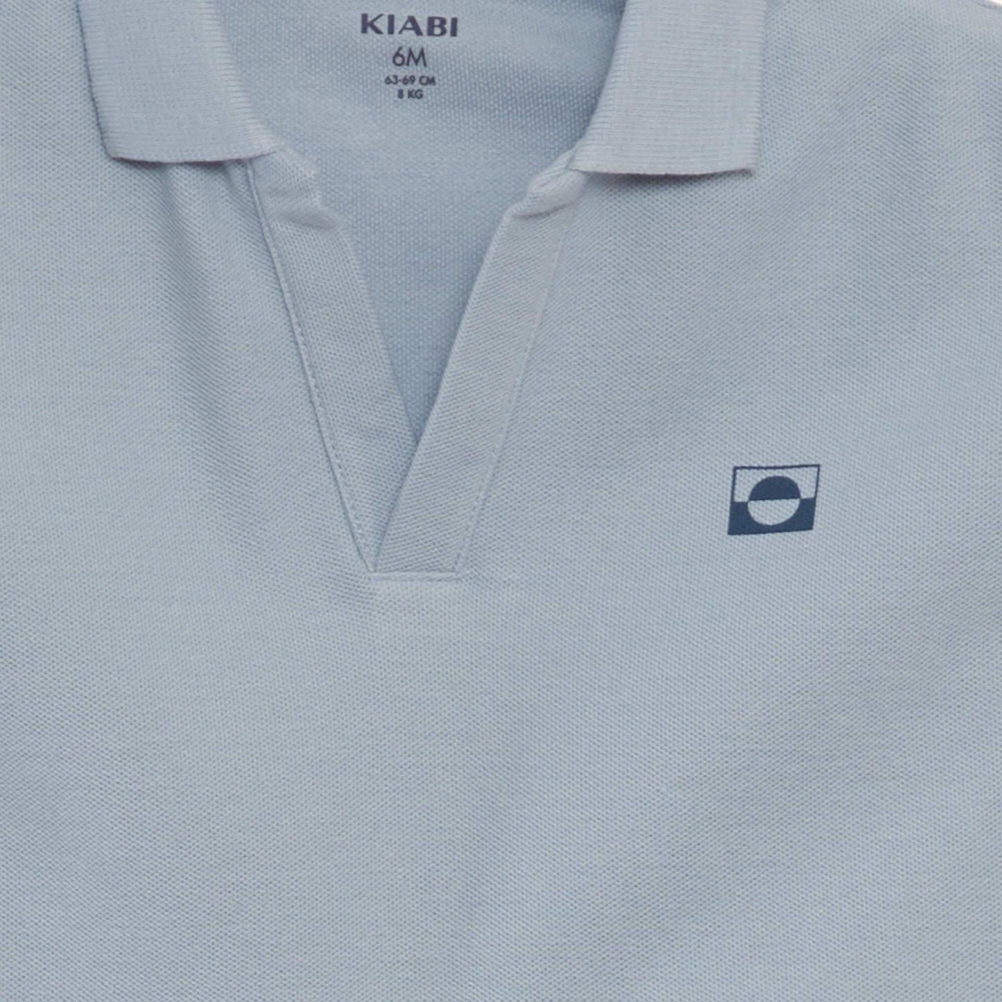 Cotton piqué polo shirt WHITE