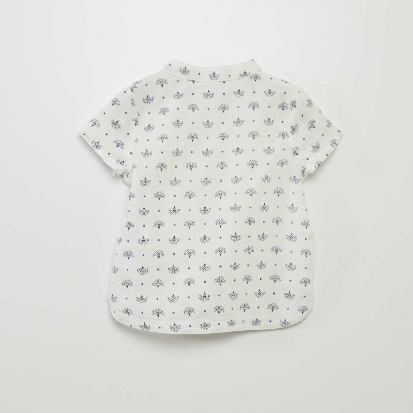 Linen-blend shirt WHITE