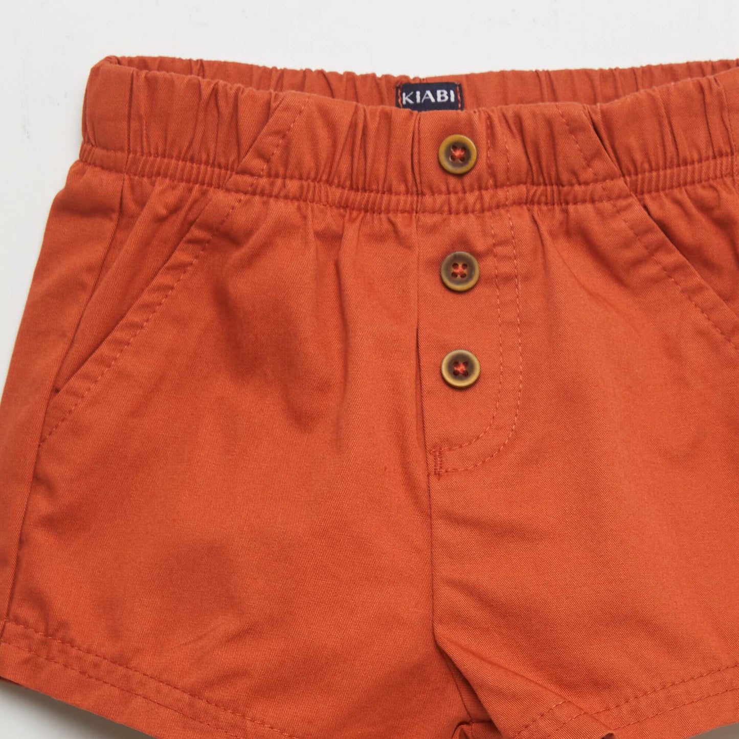 Shorts with elasticated waist orange