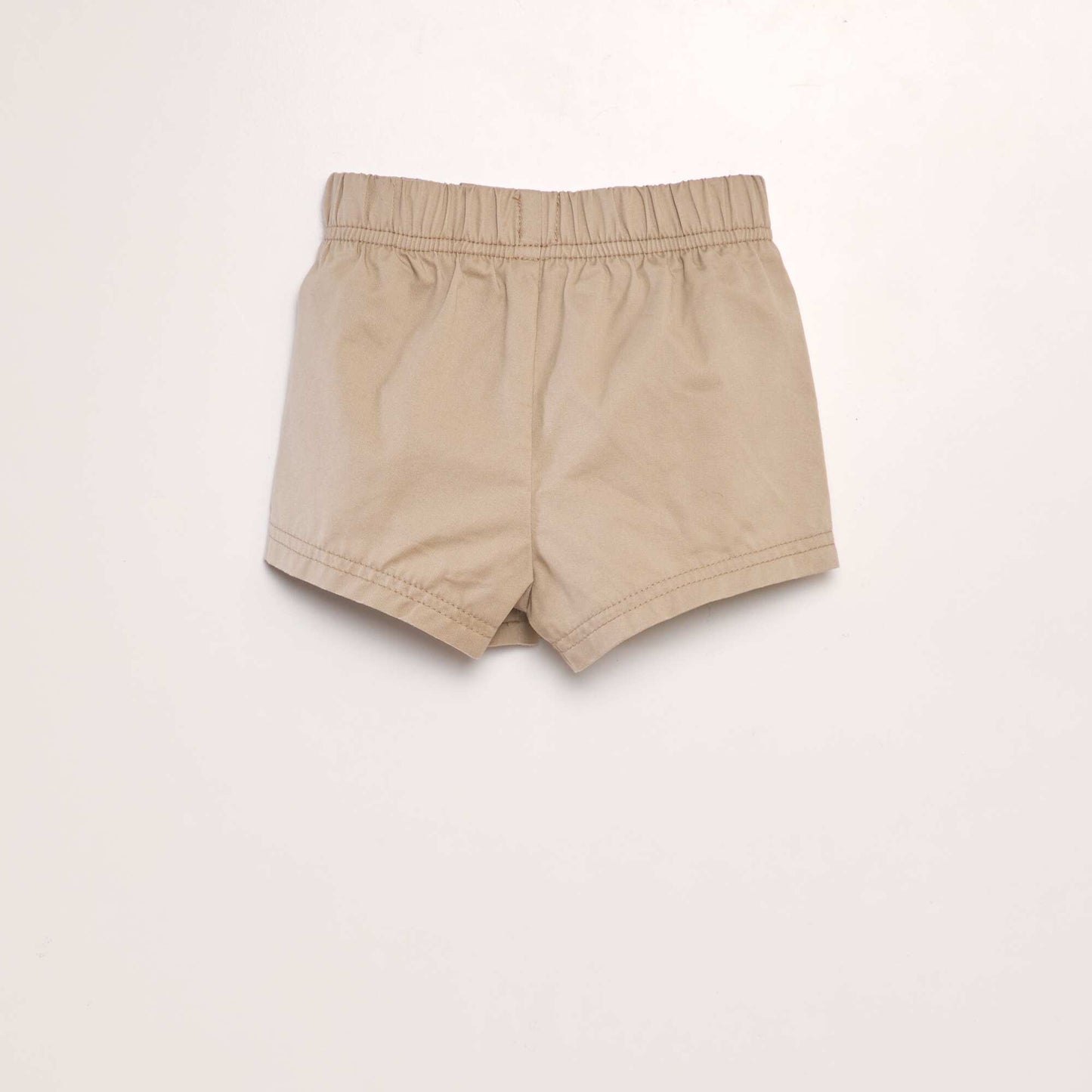 Shorts with elasticated waist BEIGE