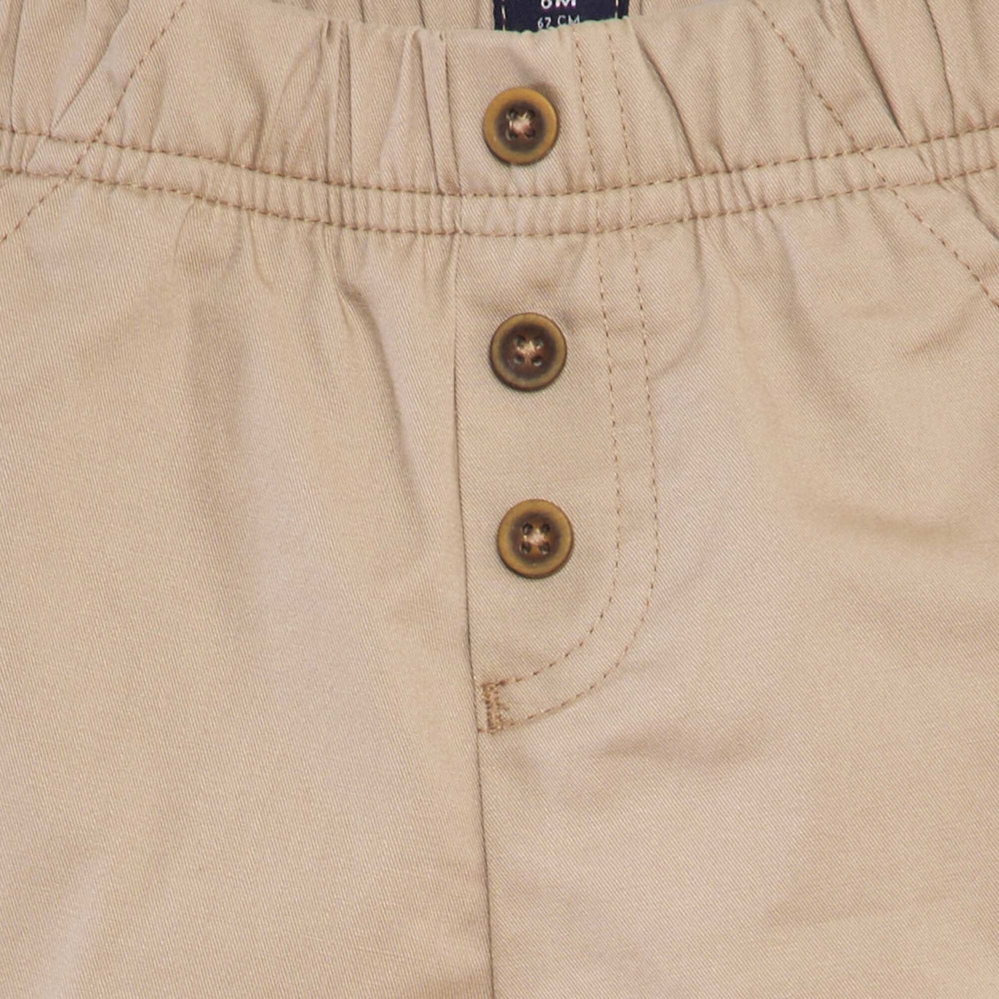 Shorts with elasticated waist BEIGE