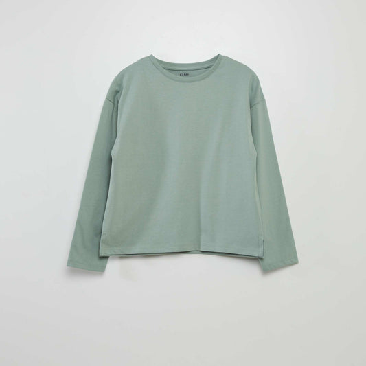 Thick jersey knit T-shirt - Tough CottonT GREEN