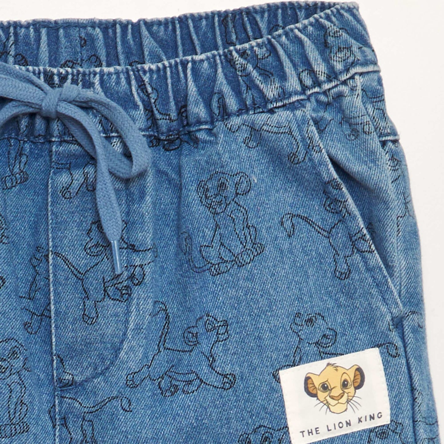 'Lion King' denim shorts BLUE