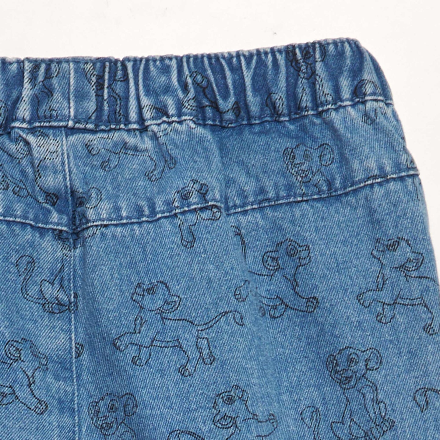 'Lion King' denim shorts BLUE