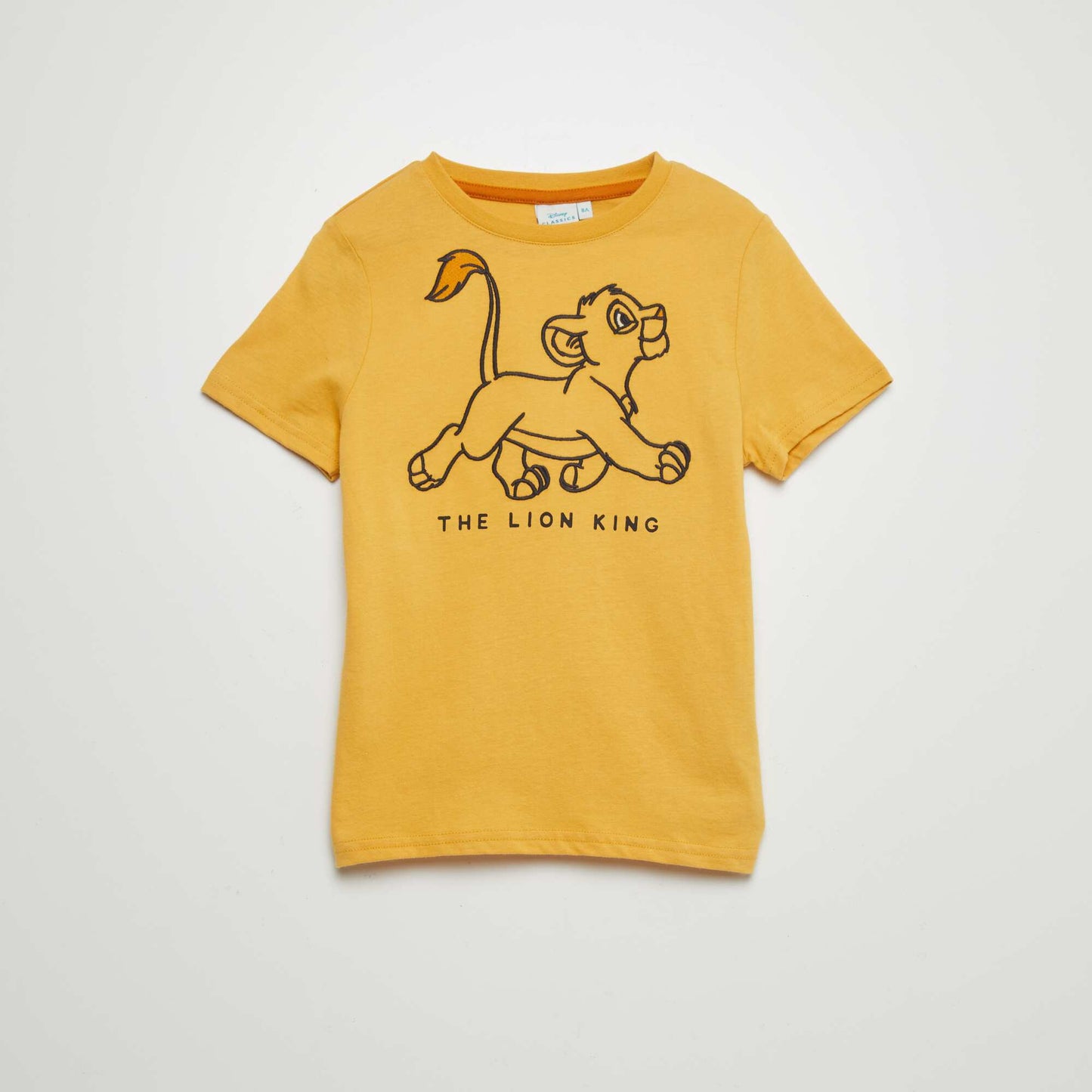 Lion King short-sleeved T-shirt YELLOW