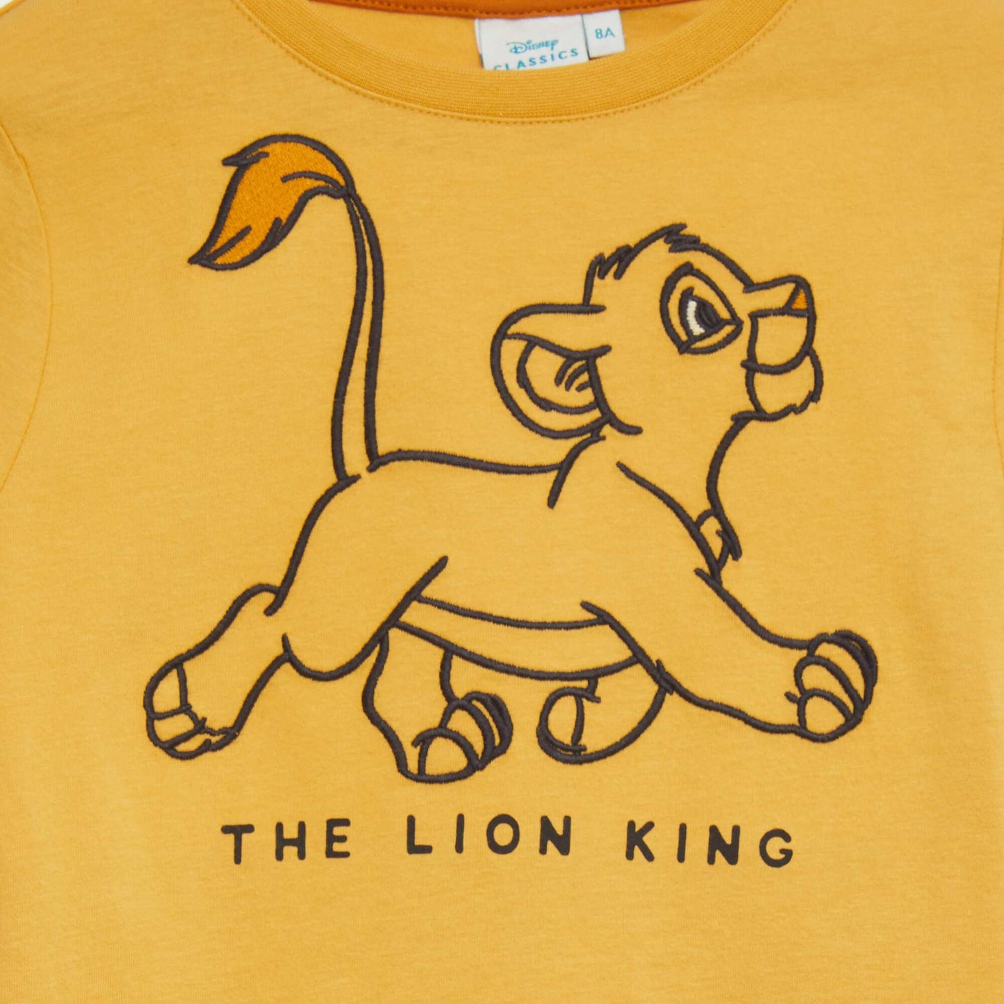 Lion King short-sleeved T-shirt YELLOW