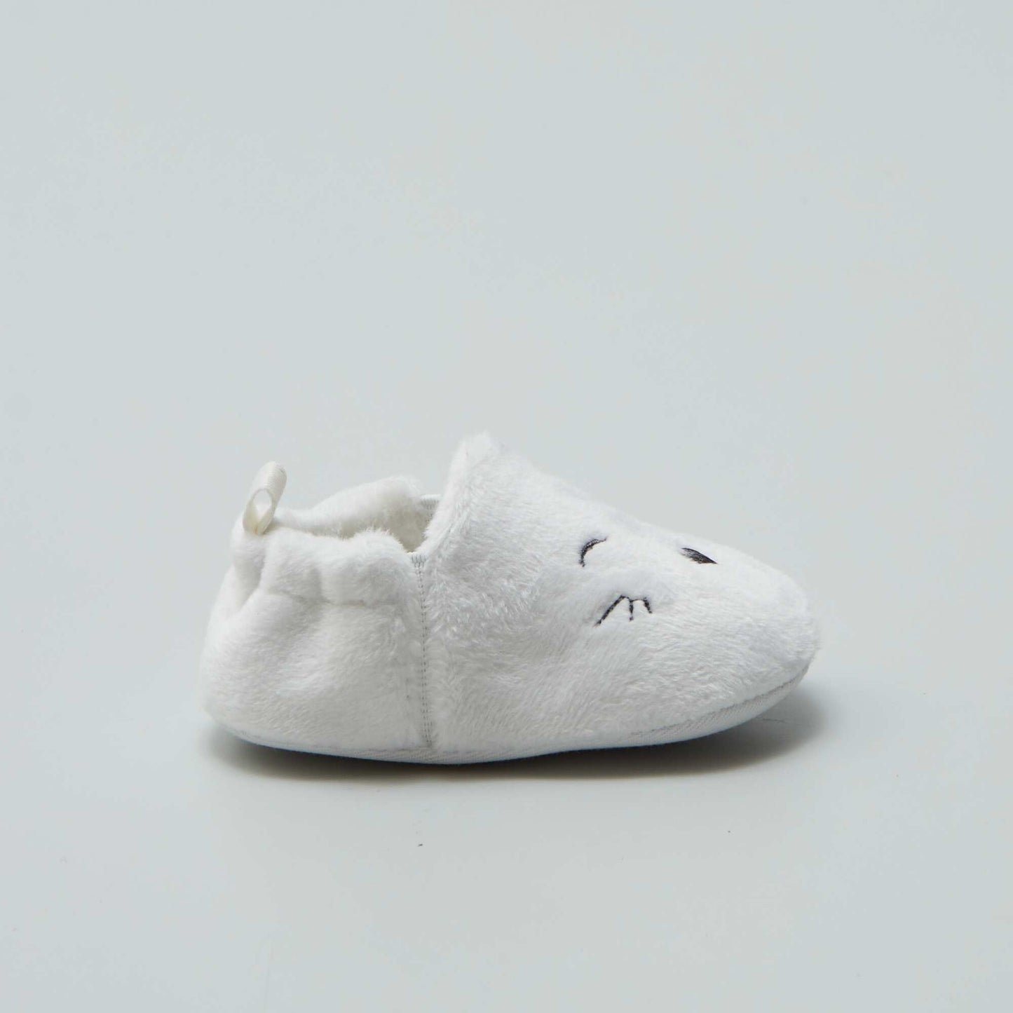 Velour slippers WHITE