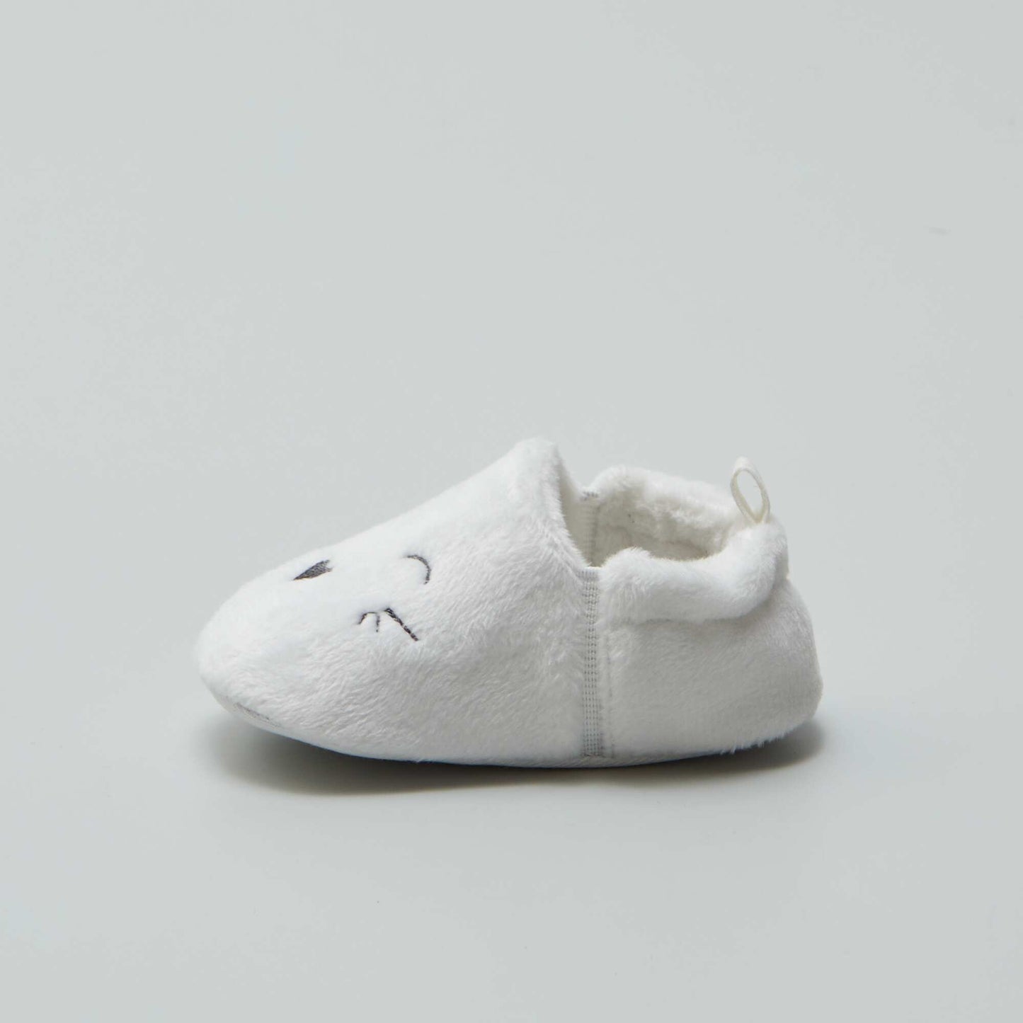 Velour slippers WHITE