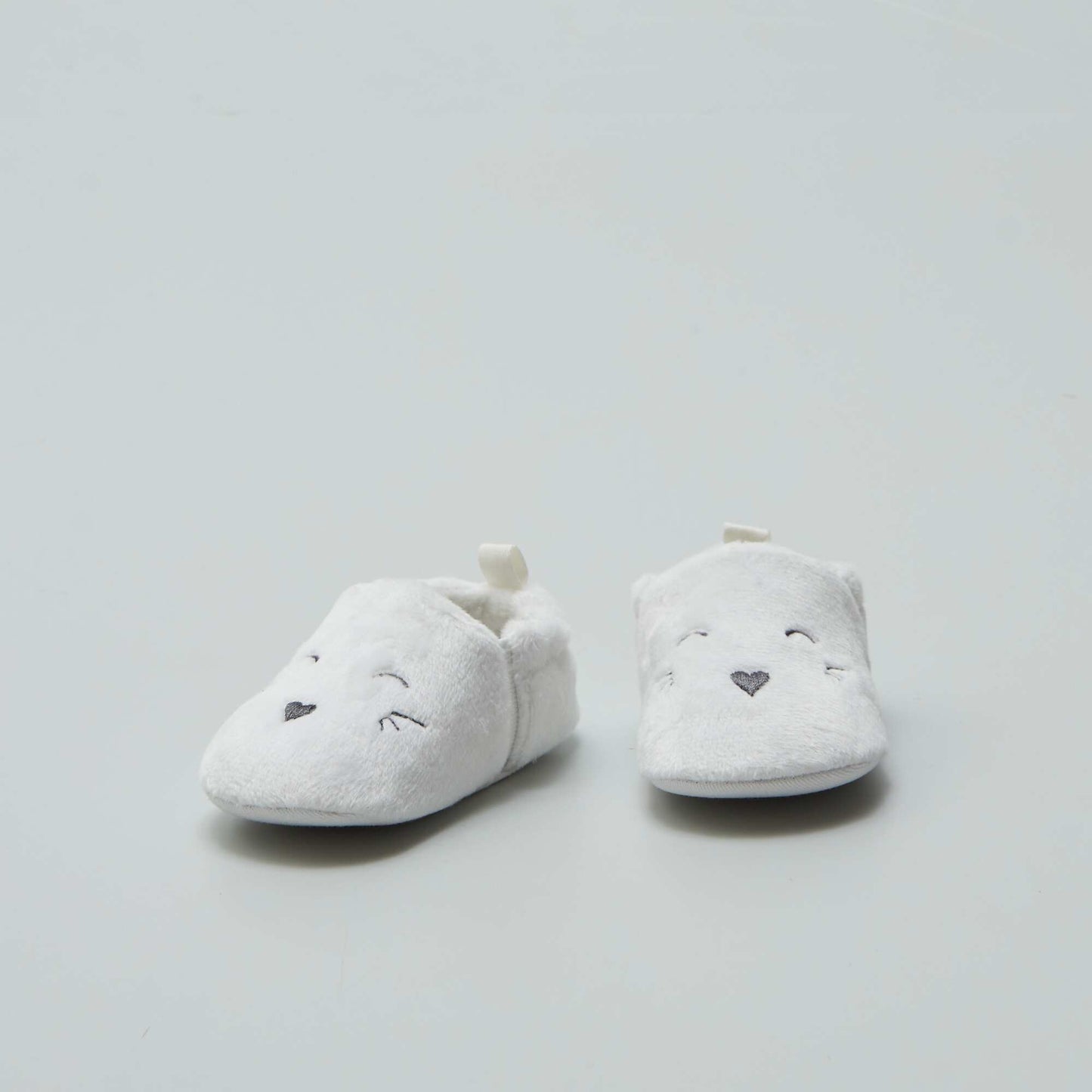 Velour slippers WHITE