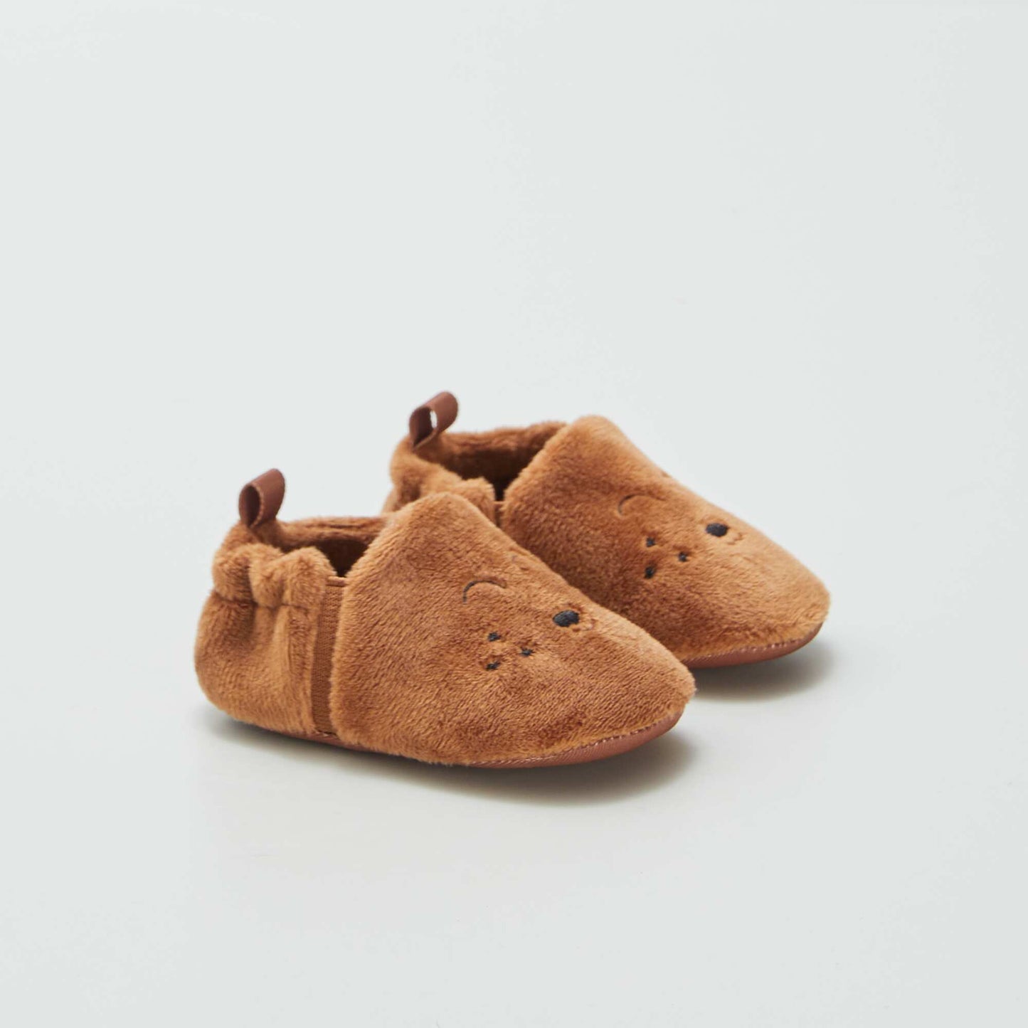 Velour slippers BROWN