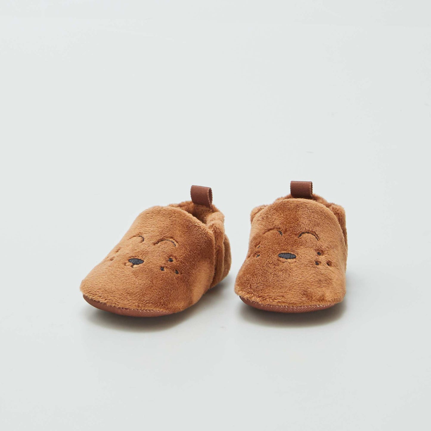 Velour slippers BROWN