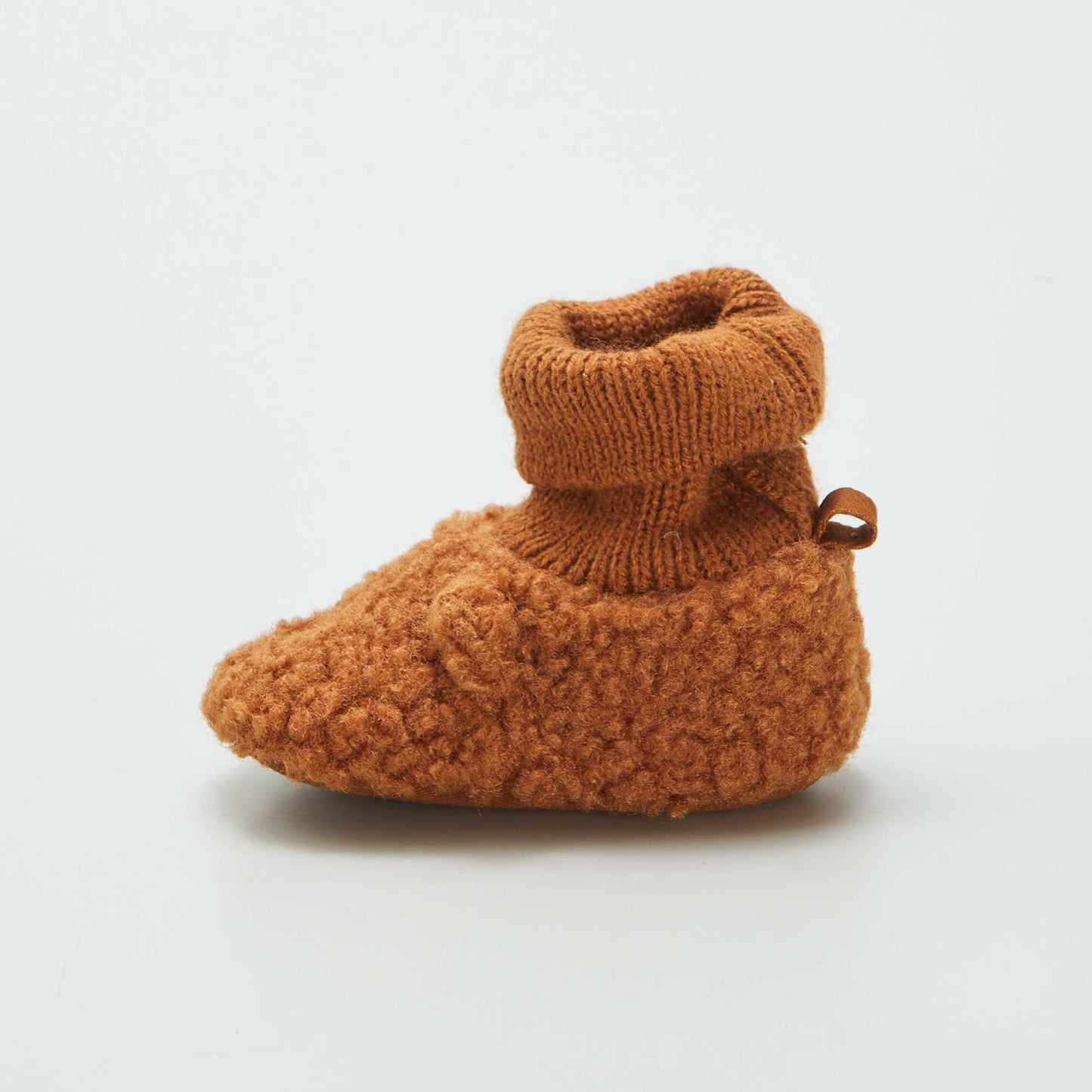 Cuffed animal slippers BROWN