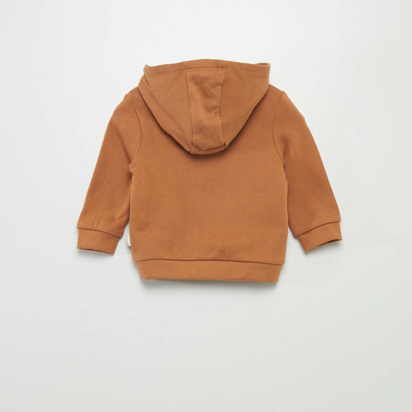 Zip-up hoodie BROWN