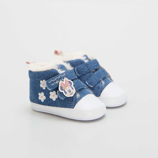 Disney Minnie Mouse fur-lined trainers BLUE