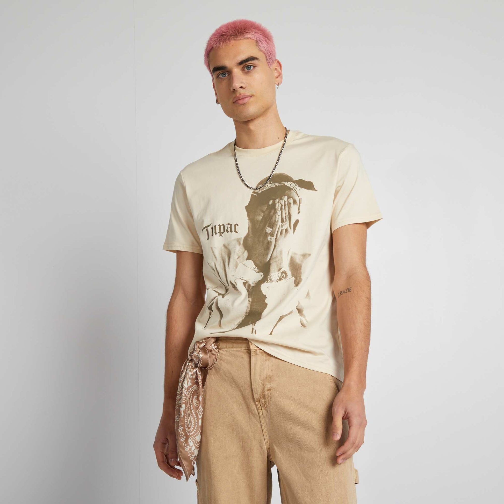 تي شيرت توباك BEIGE