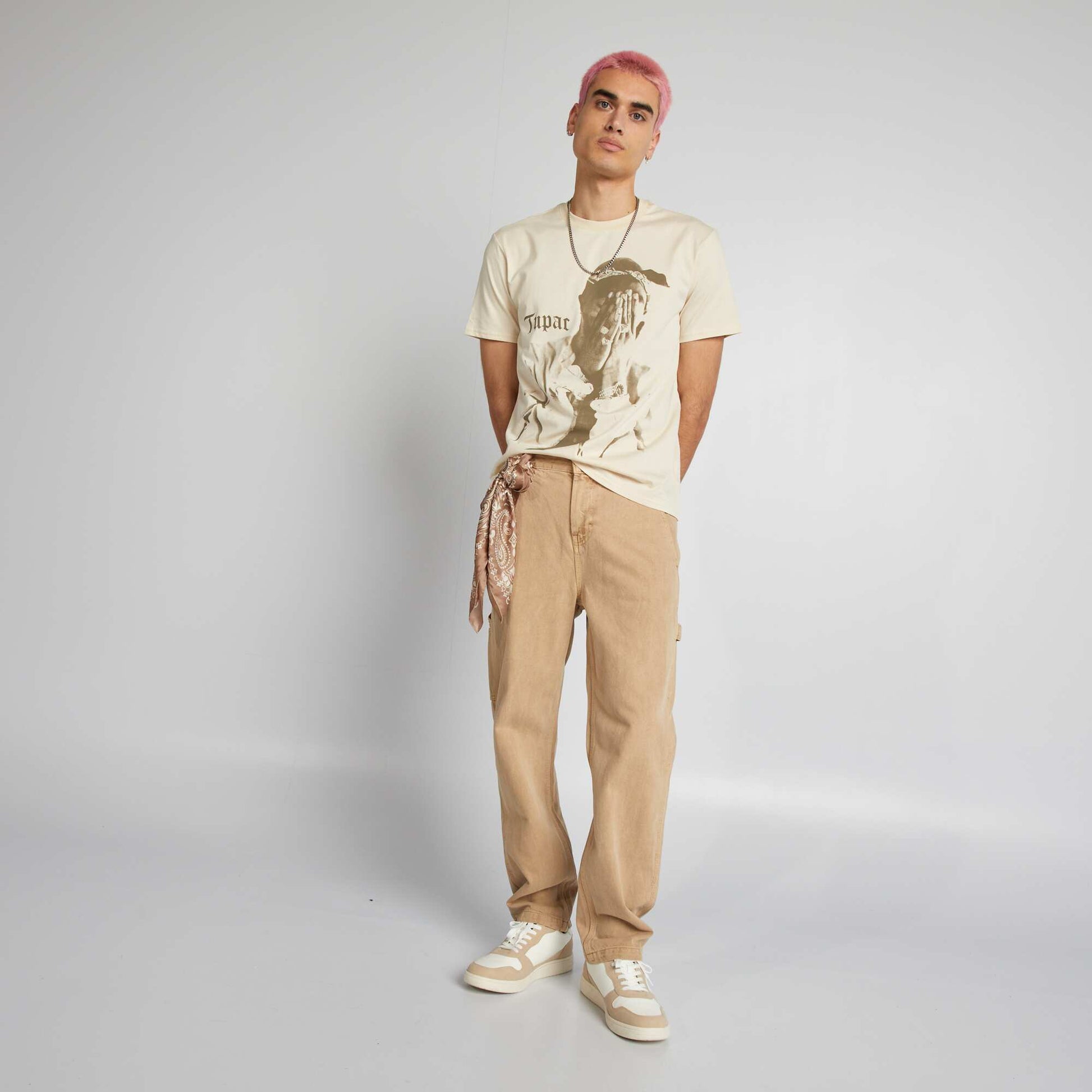 تي شيرت توباك BEIGE
