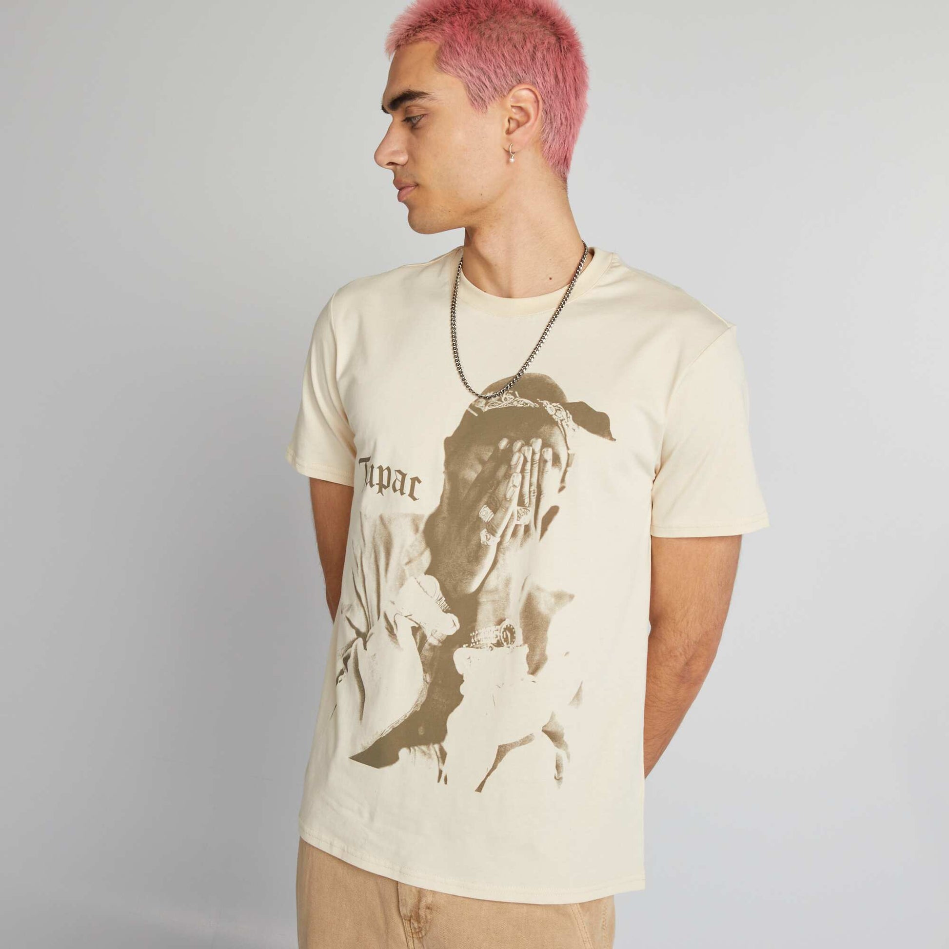 تي شيرت توباك BEIGE