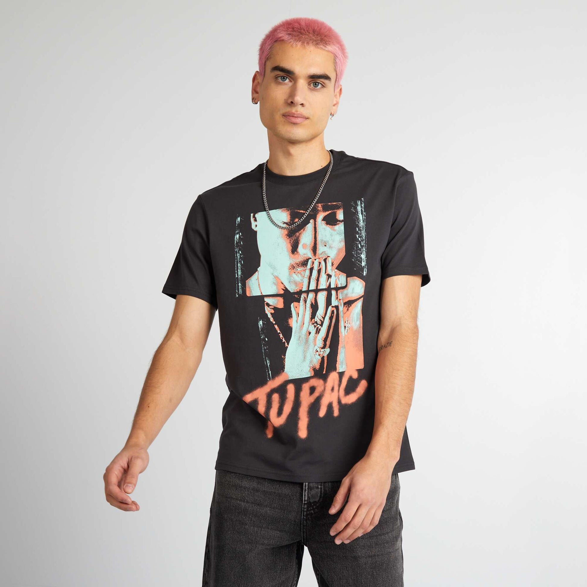 Tupac T-shirt BLACK