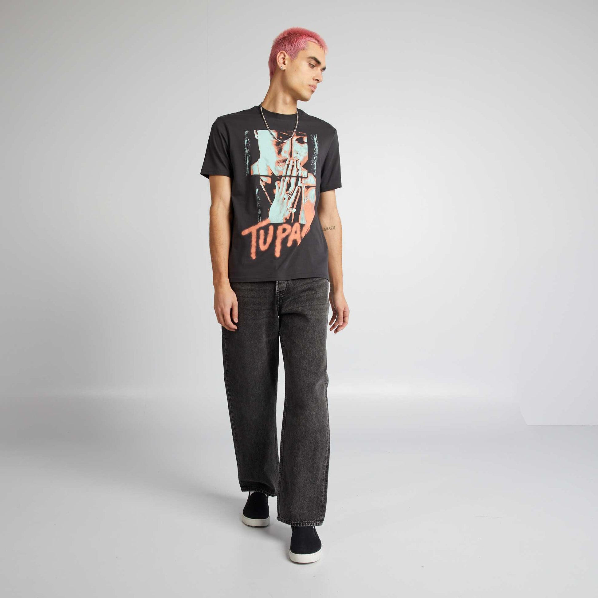 Tupac T-shirt BLACK
