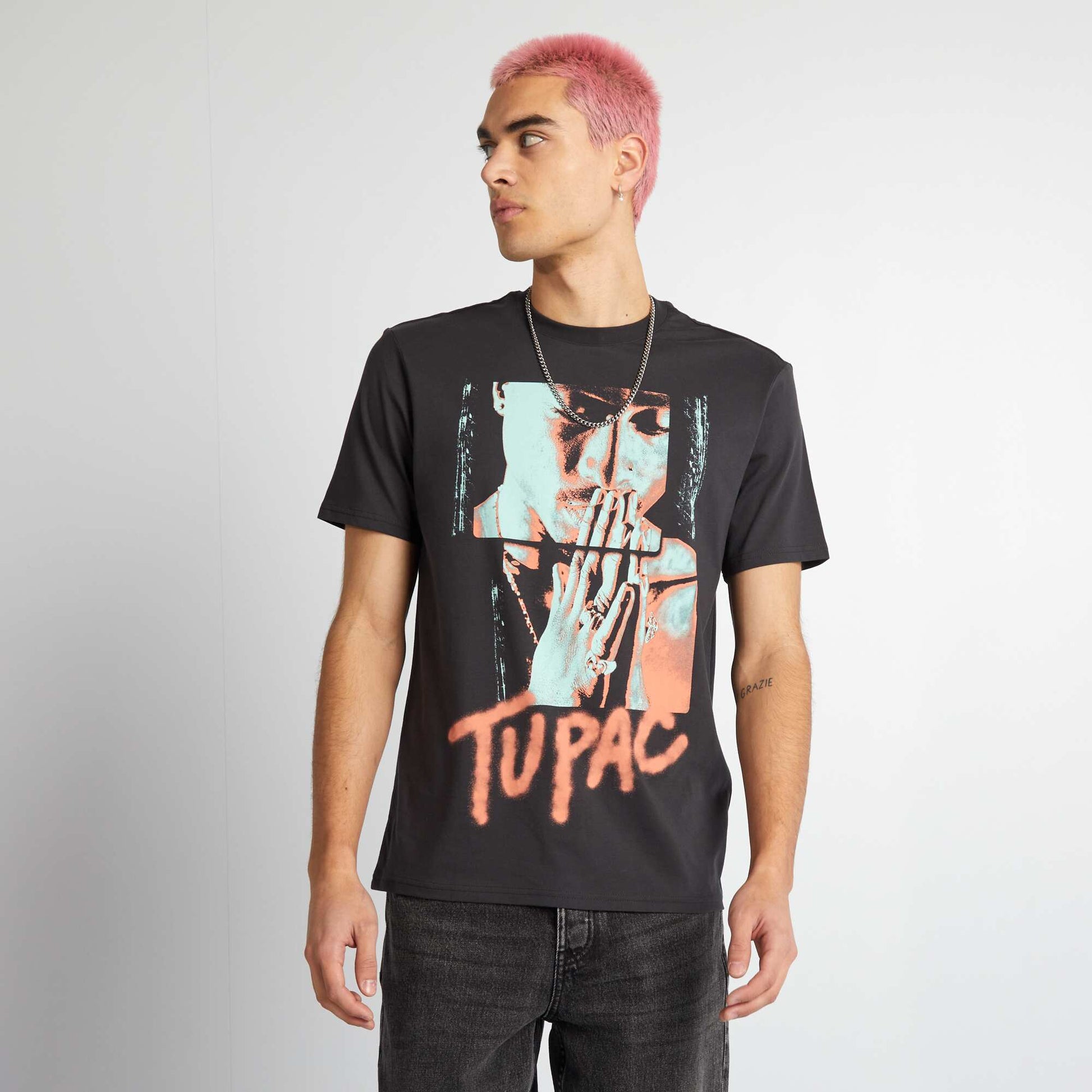 Tupac T-shirt BLACK