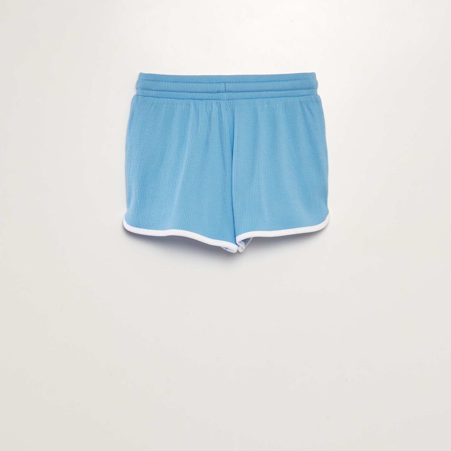 Knit shorts with contrasting trim WHITE