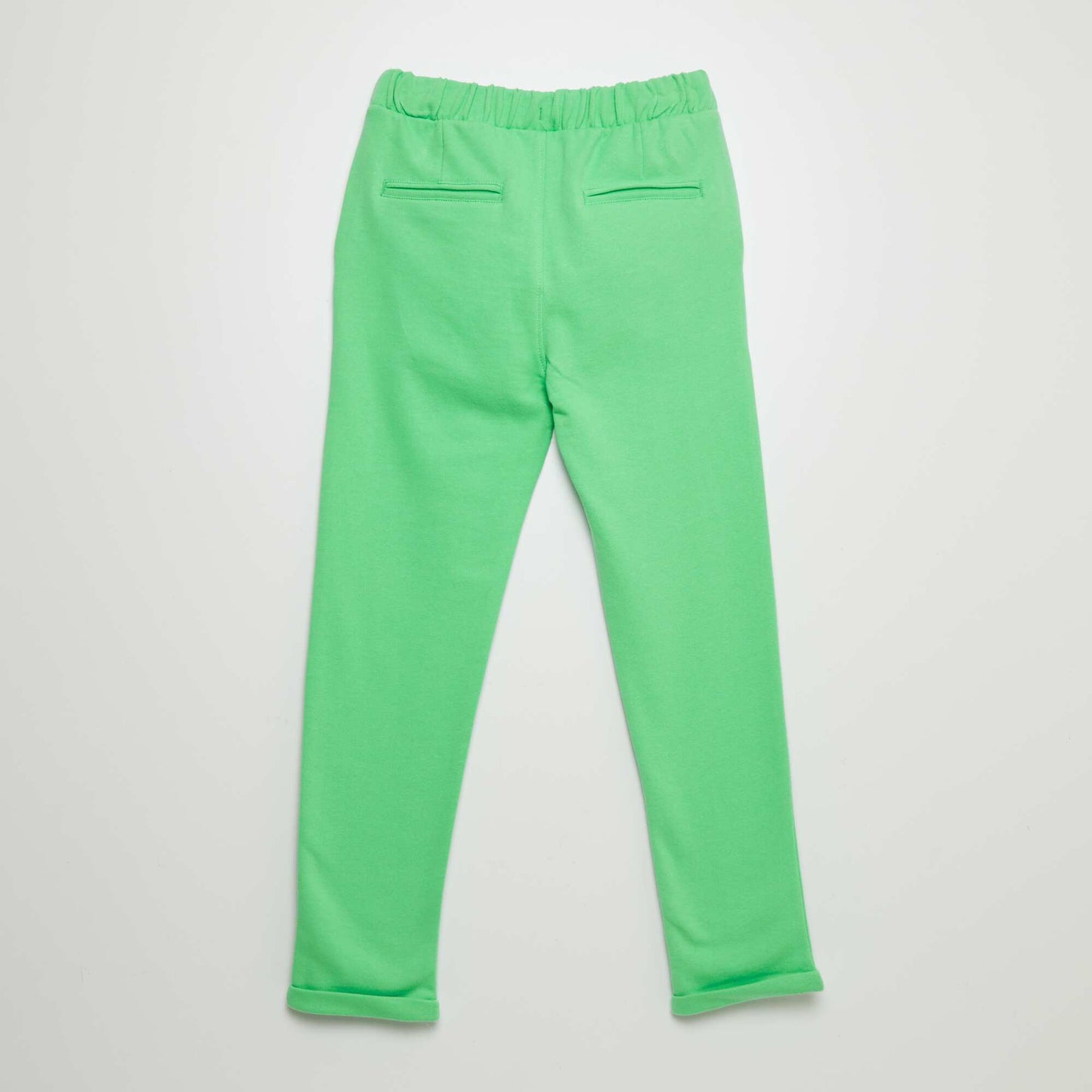 Lightweight sweatshirt fabric trousers GREEN