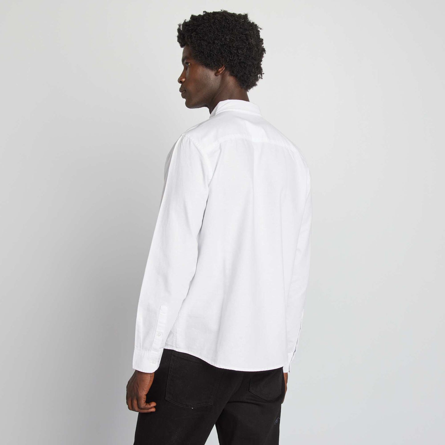 Regular-fit Oxford shirt white