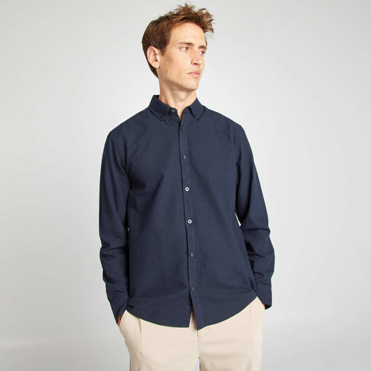 Regular-fit Oxford shirt BLUE