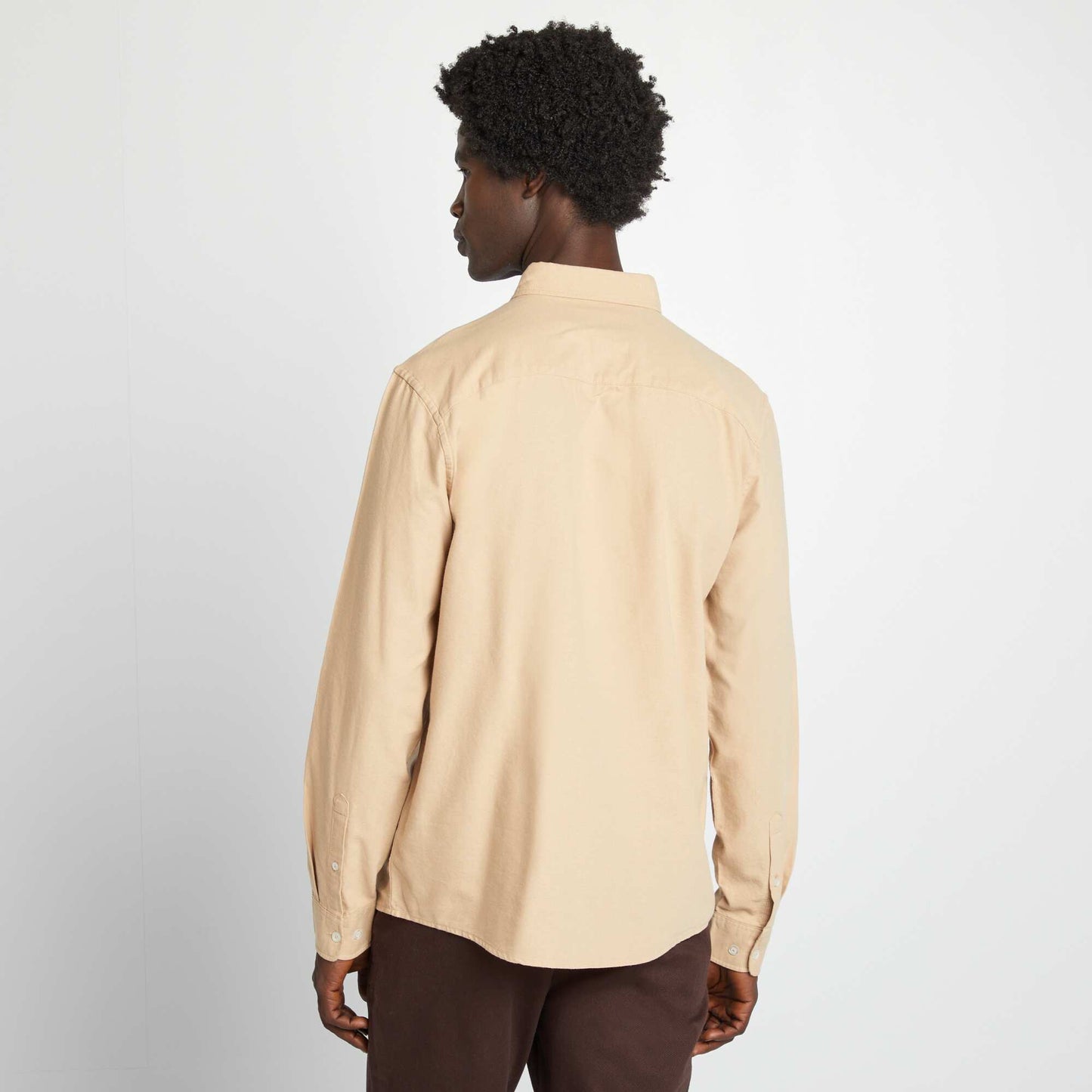 Regular-fit Oxford shirt BEIGE