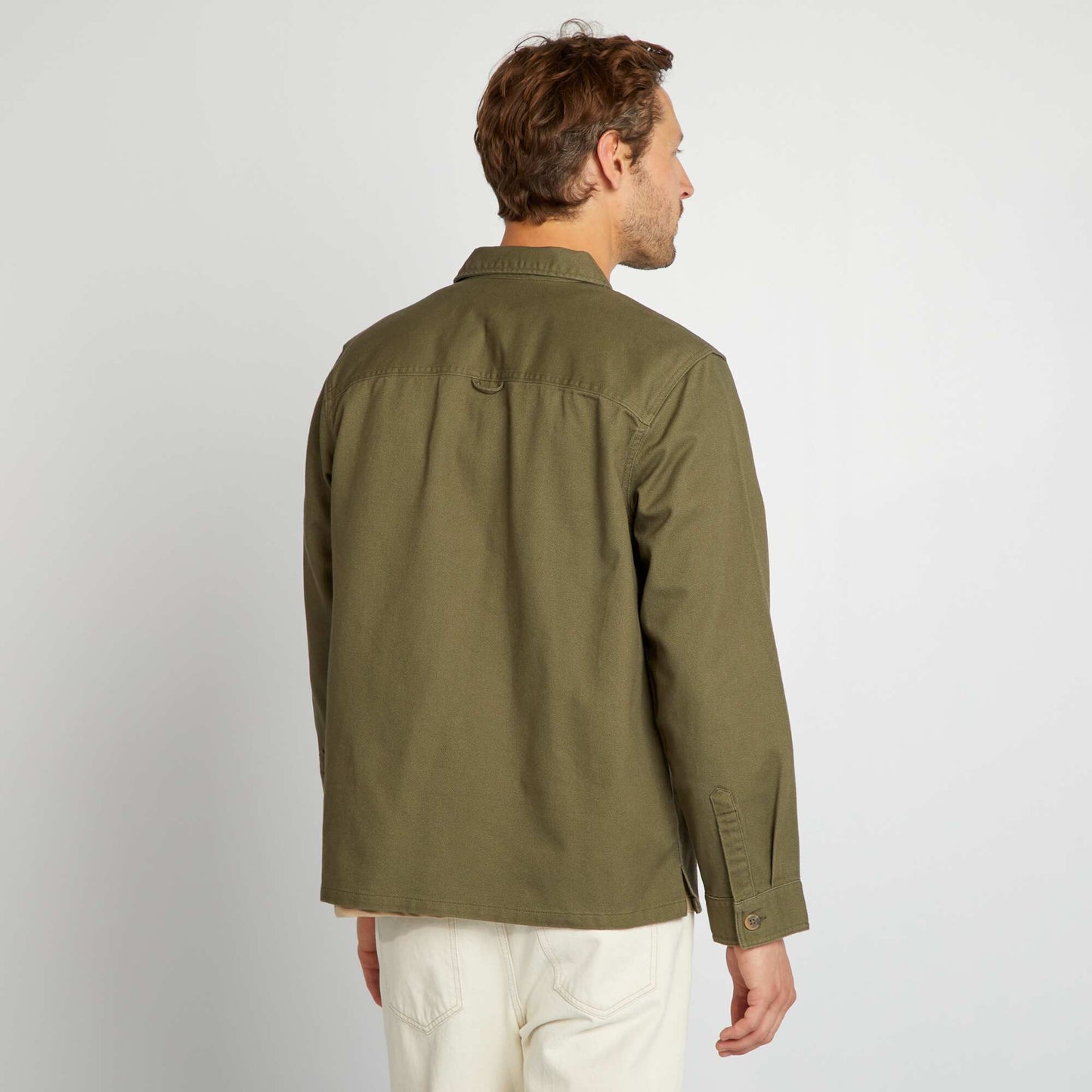 Twill overshirt KHAKI