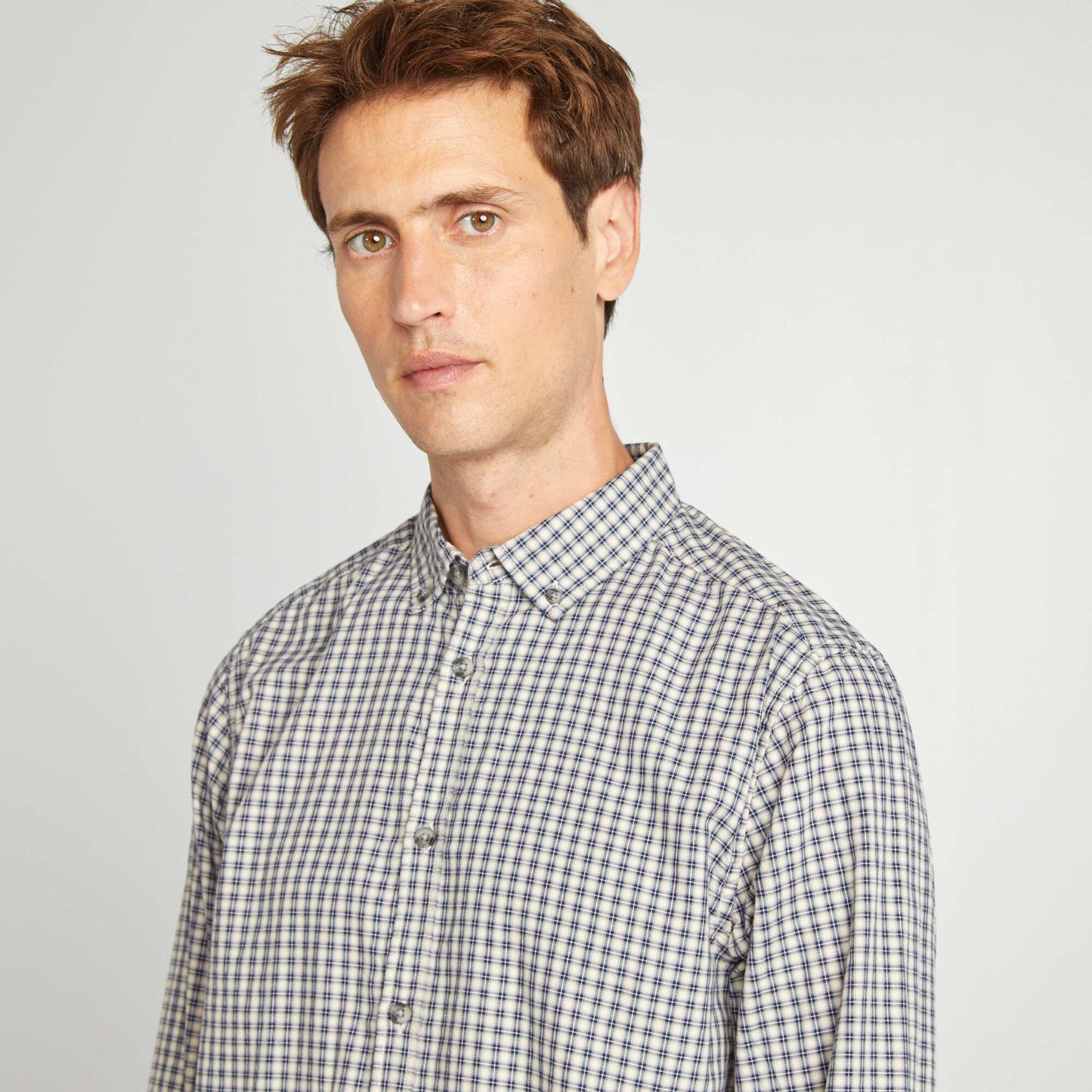 Checked shirt BLUE