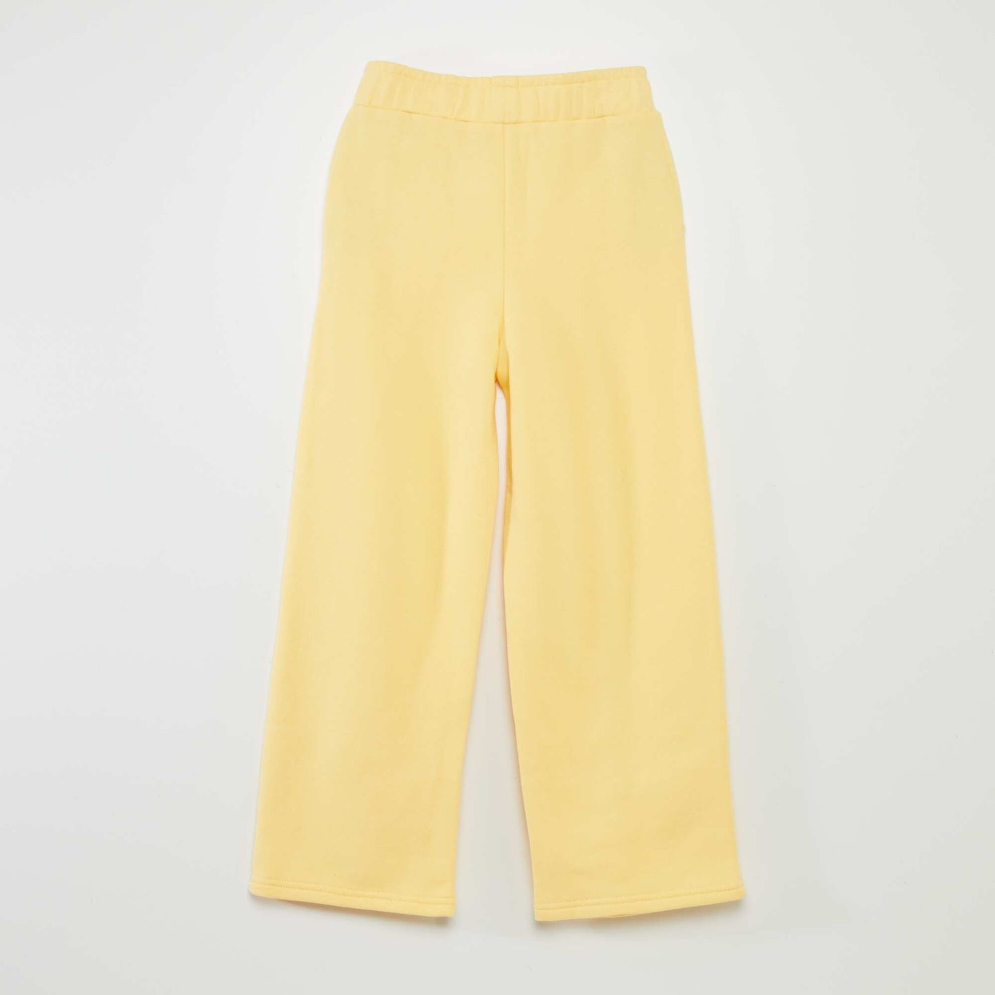 Wide-leg trousers with elasticated waistband YELLOW