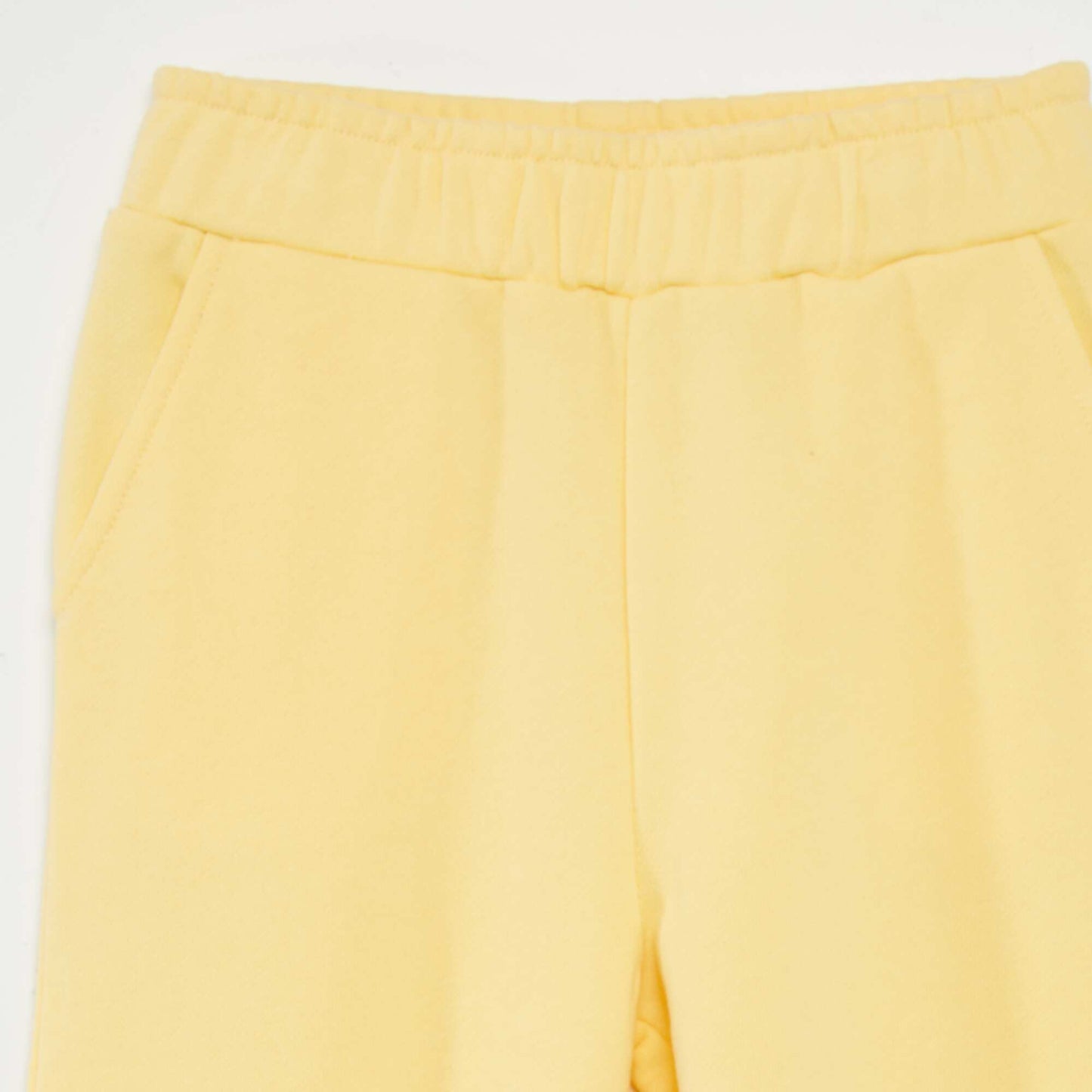 Wide-leg trousers with elasticated waistband YELLOW