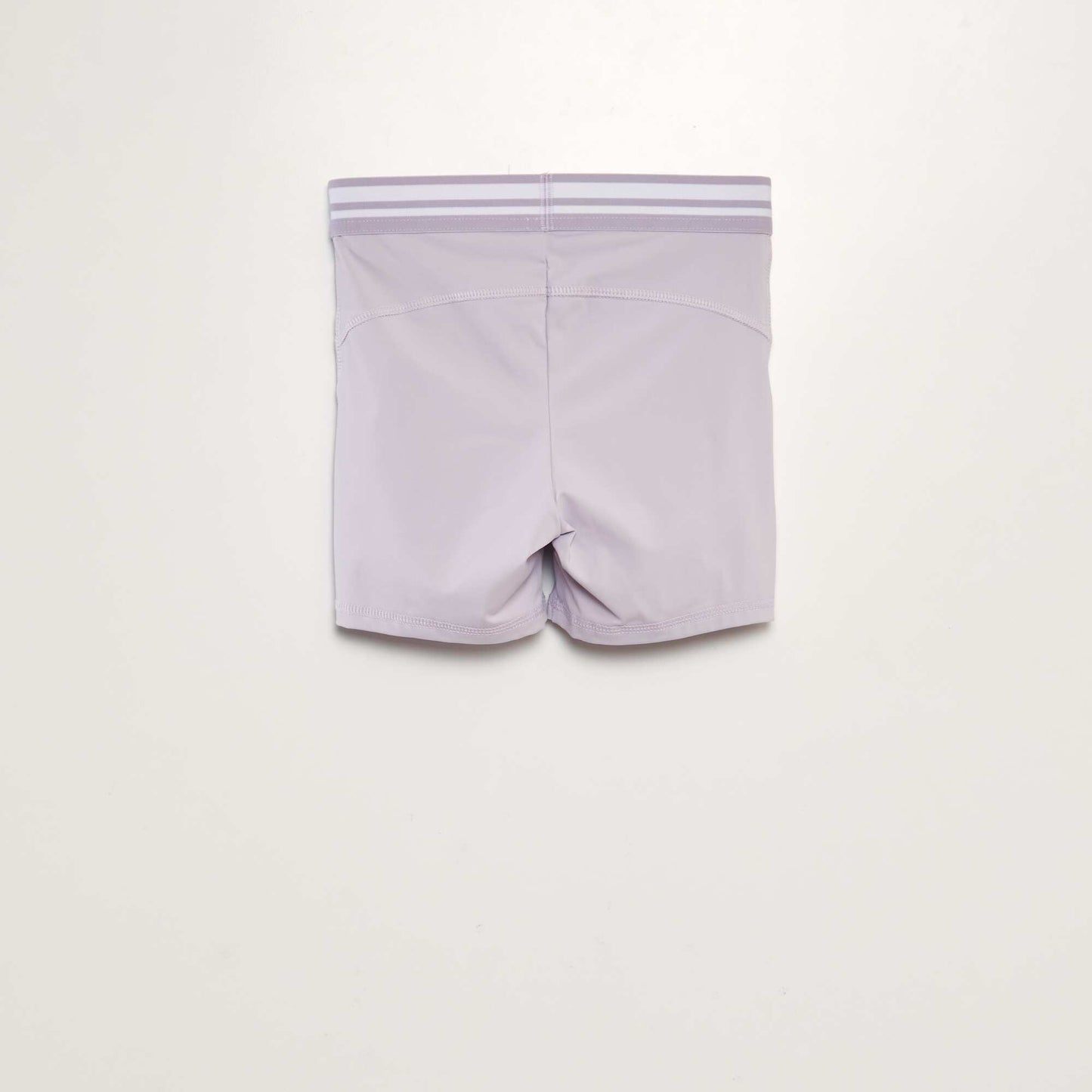 Cycling shorts with contrasting waistband PURPLE