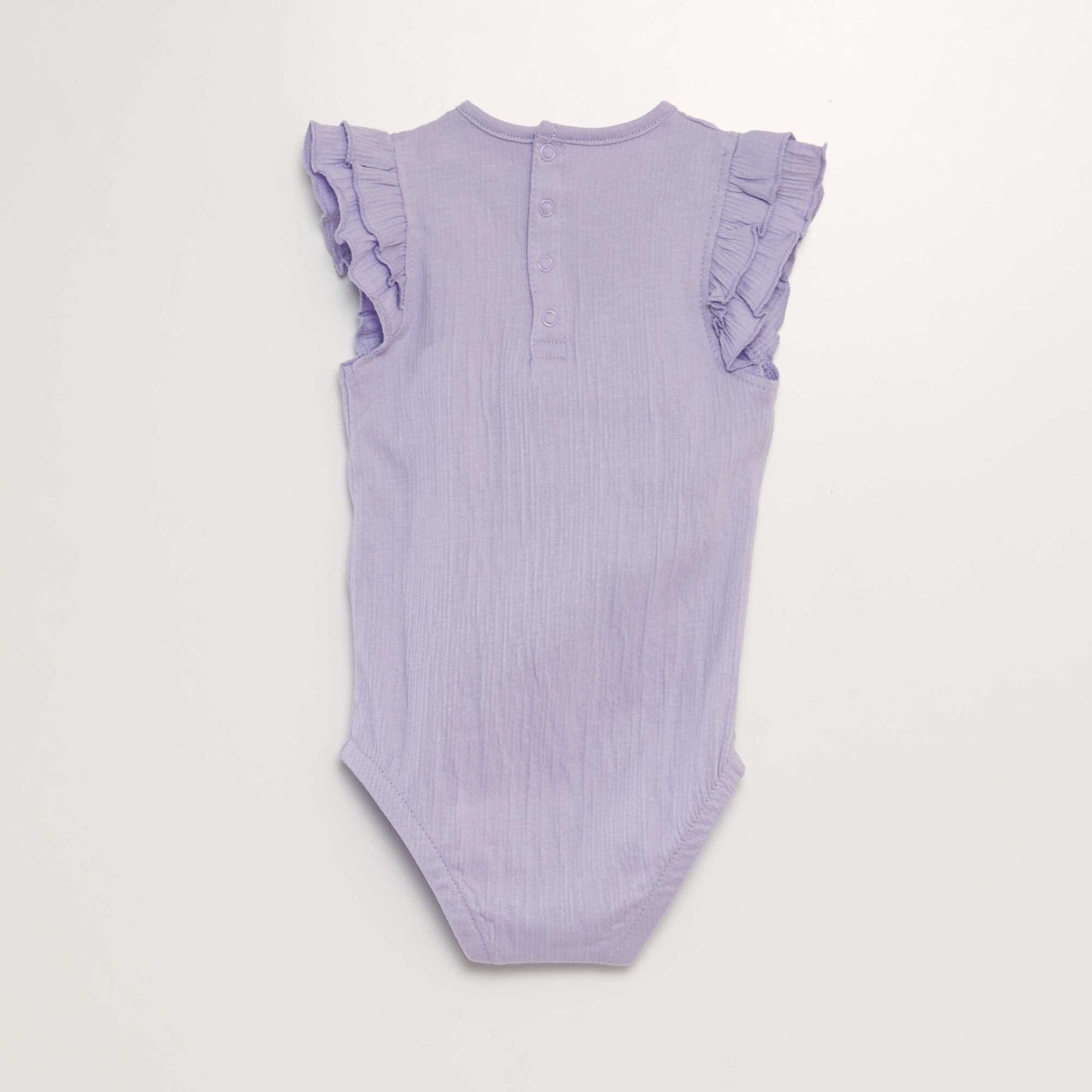 Bodysuit with ruffled sleeves PURPLE