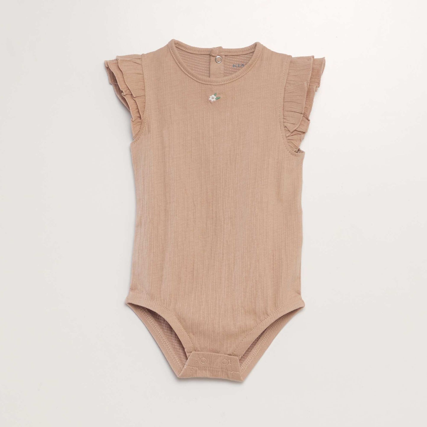 Bodysuit with ruffled sleeves PINK