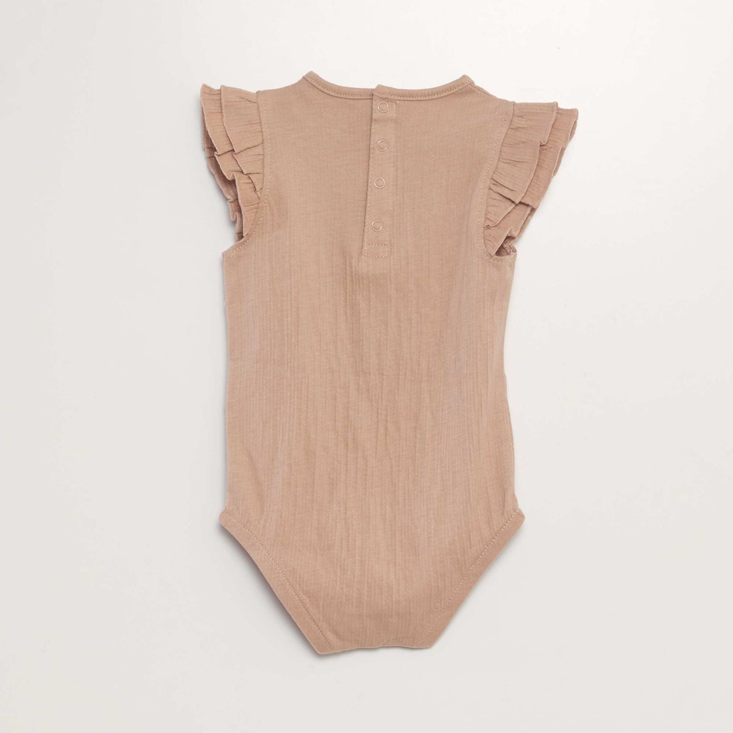 Bodysuit with ruffled sleeves PINK