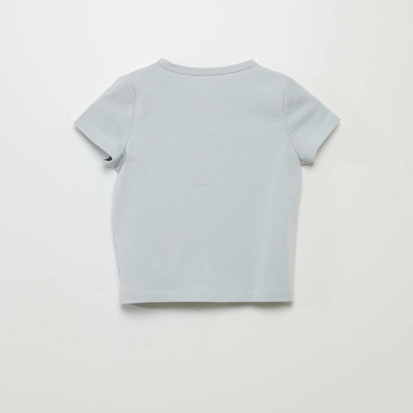 Grandad collar T-shirt BLUE