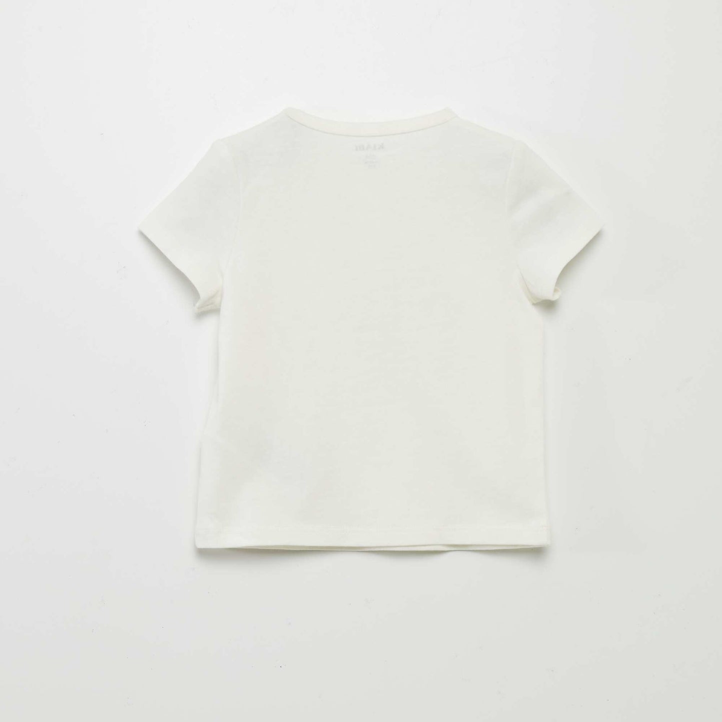 Grandad collar T-shirt WHITE