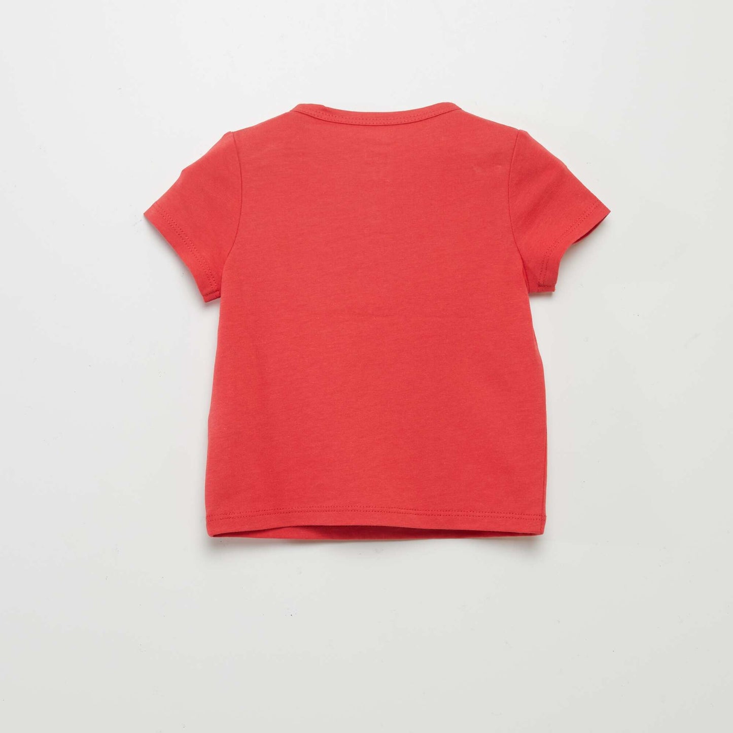 Grandad collar T-shirt RED