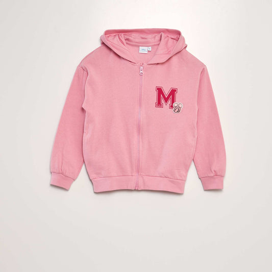 Disney Mickey Mouse zip-up hoodie PINK