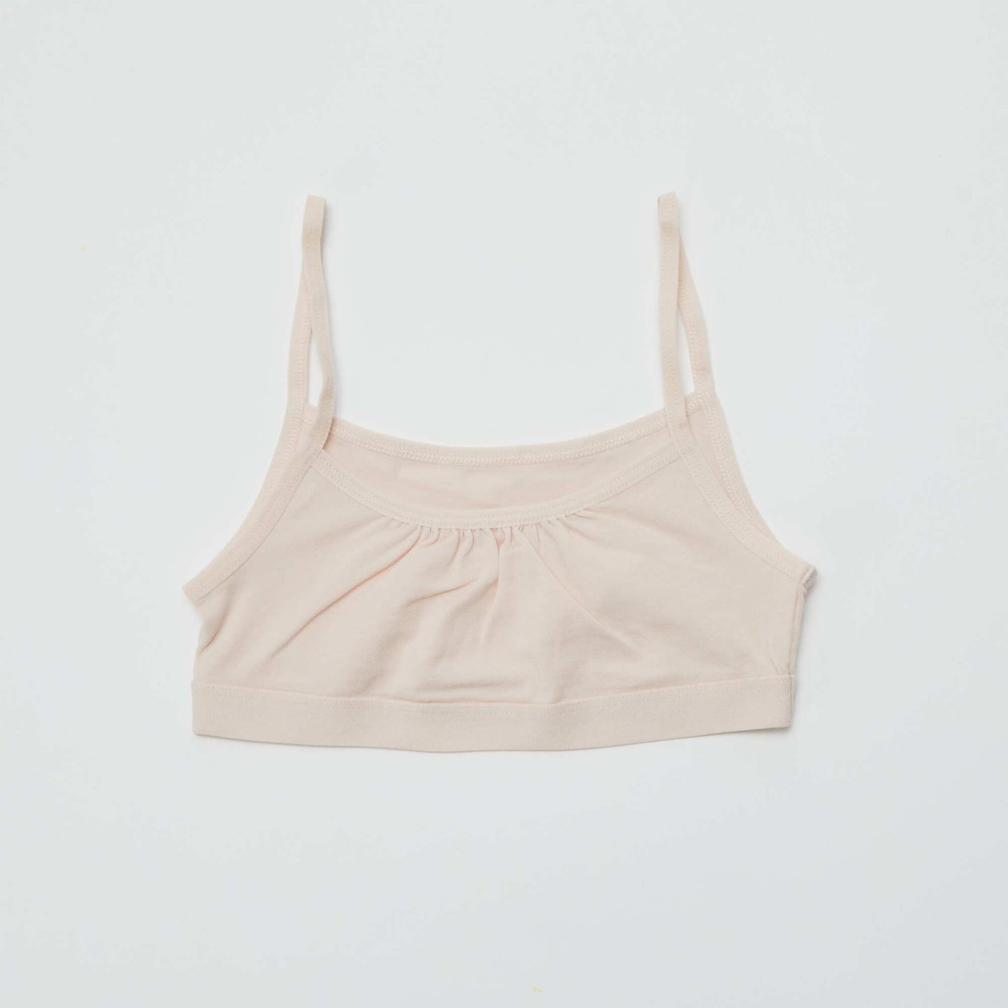 Jersey crop tops with spaghetti straps - Pack of 2 WHITE