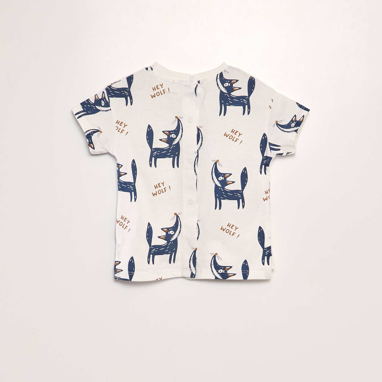 Printed jersey T-shirt WHITE