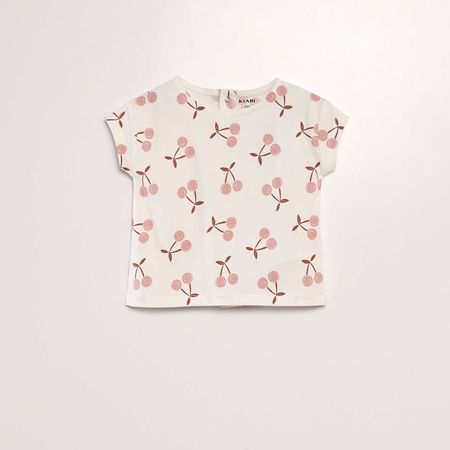 Printed cotton T-shirt WHITE