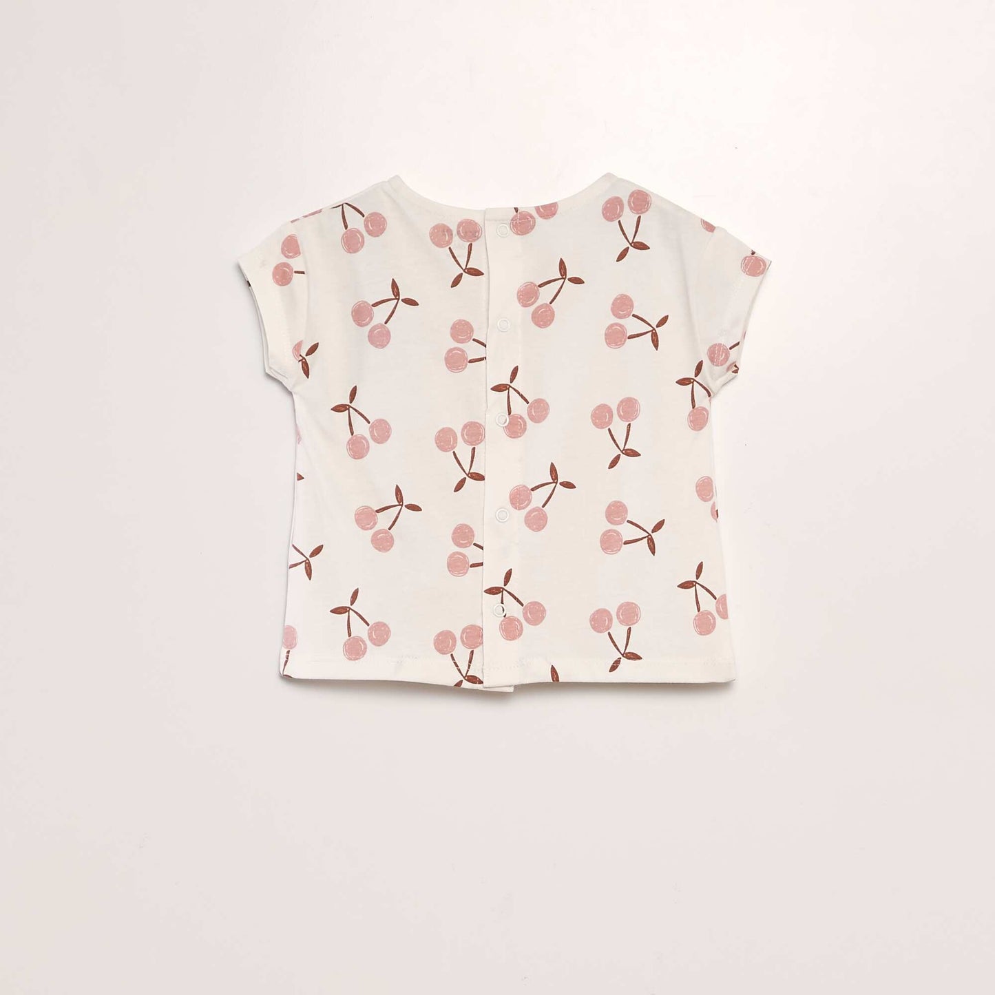 Printed cotton T-shirt WHITE