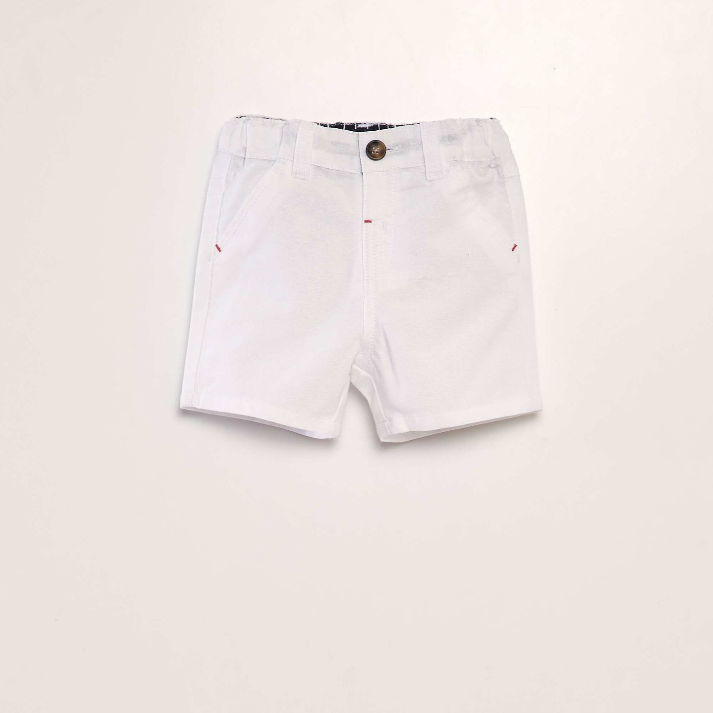 Cotton chino shorts white