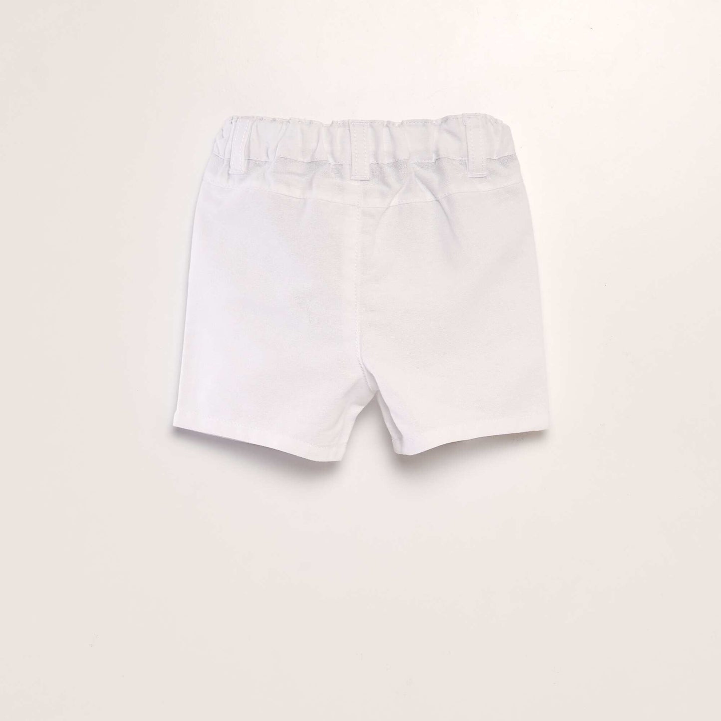 Cotton chino shorts white