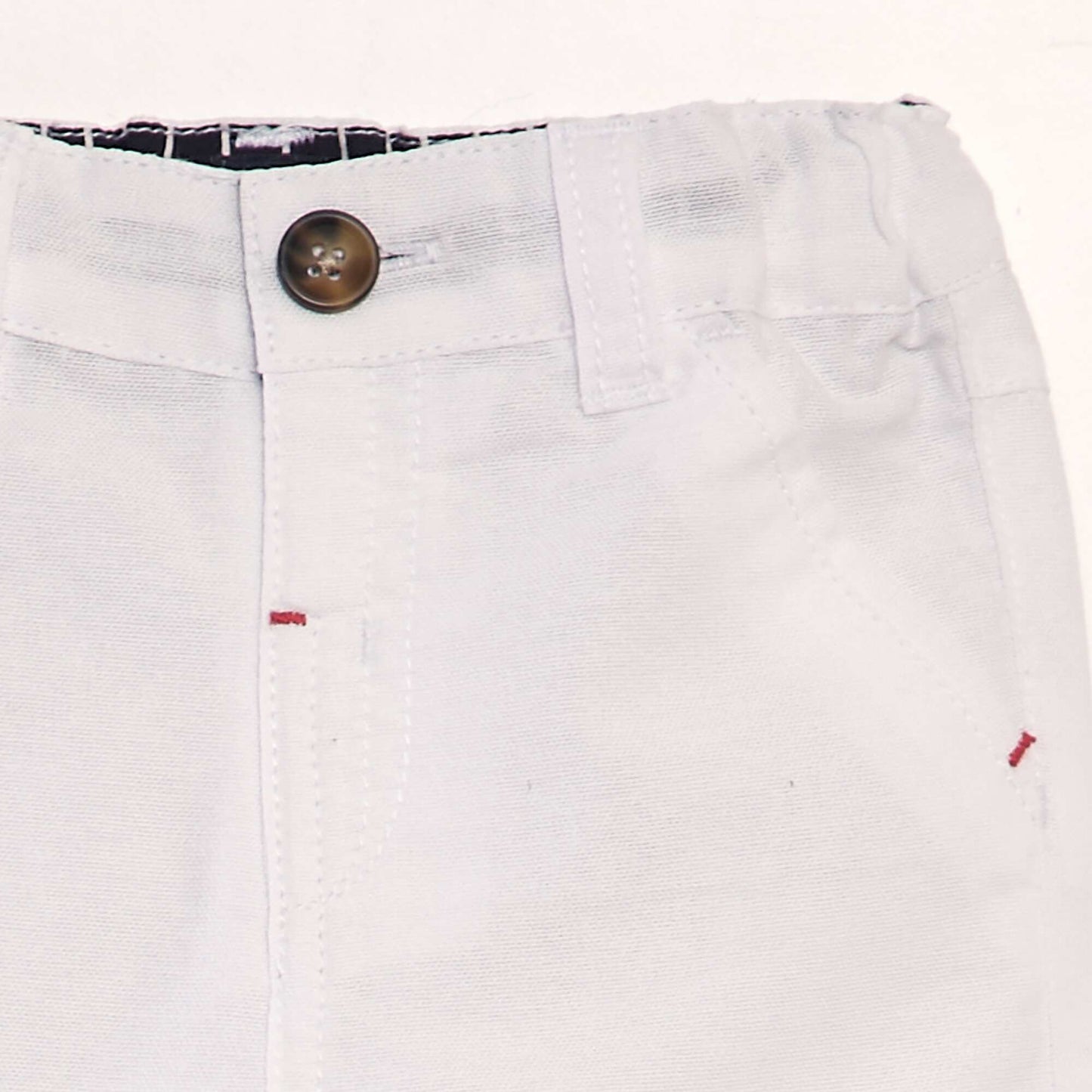 Cotton chino shorts white