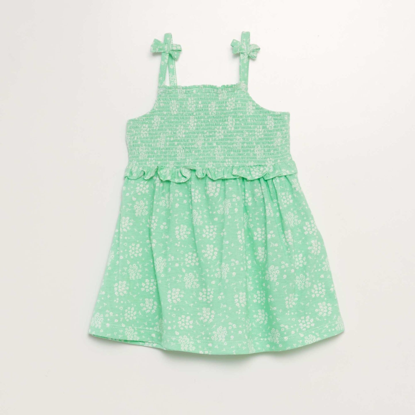 Floral strappy dress GREEN